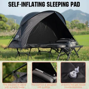 3-Piece Elevated Camping Tent Set